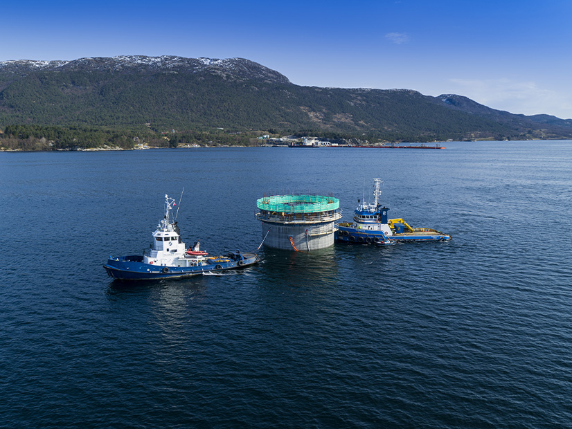 Floating wind foundations, like the one seen here for the Hywind Tampen wind farm in the North Sea, could support a levelized cost of energy of $39/MWh for projects in the Gulf of Maine by 2050, according to DNV analysts. 