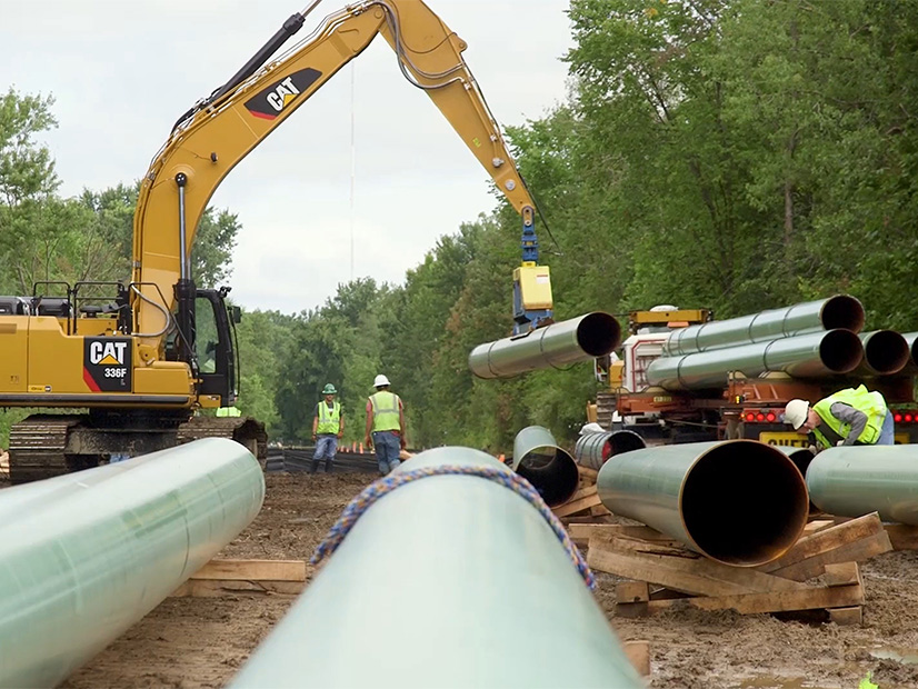 Construction of Consumer Energy's Saginaw Trail pipeline project in Michigan