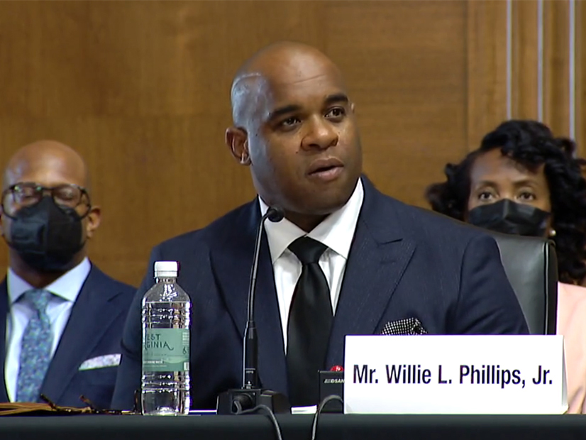 The Senate voted unanimously to confirm DC PSC Chair Willie Phillips as FERC commissioner.