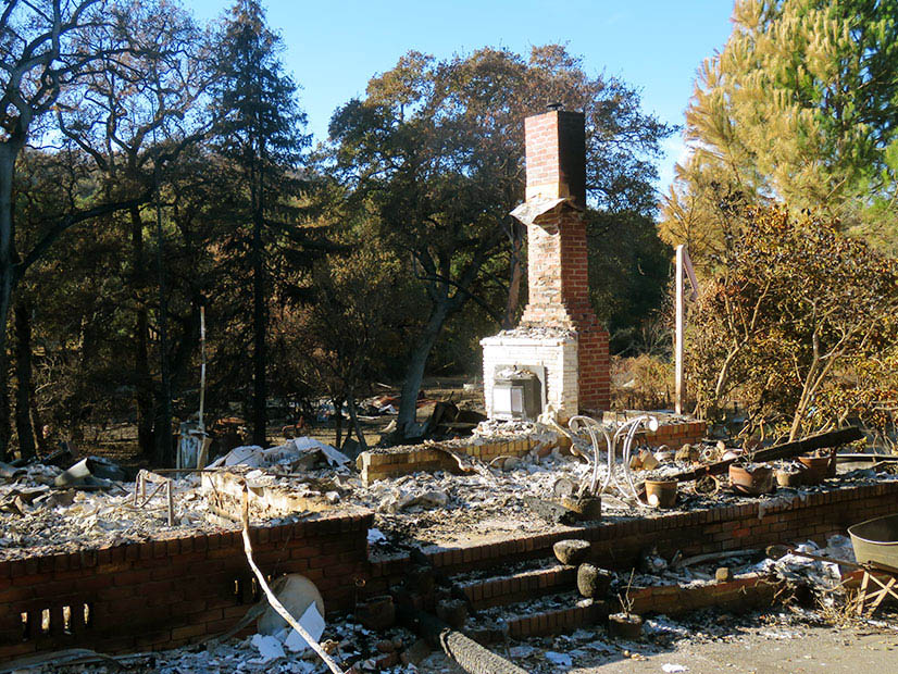 One of the 174 homes in Sonoma County destroyed by the Kincade Fire in October 2019