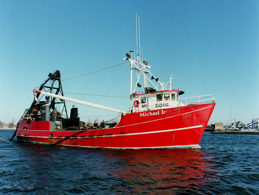 One of LaMonica Fine  Foods' fishing boats. The company fears the the Atlantic Shores offshore wind farm would render a key clam harvesting area unfishable.