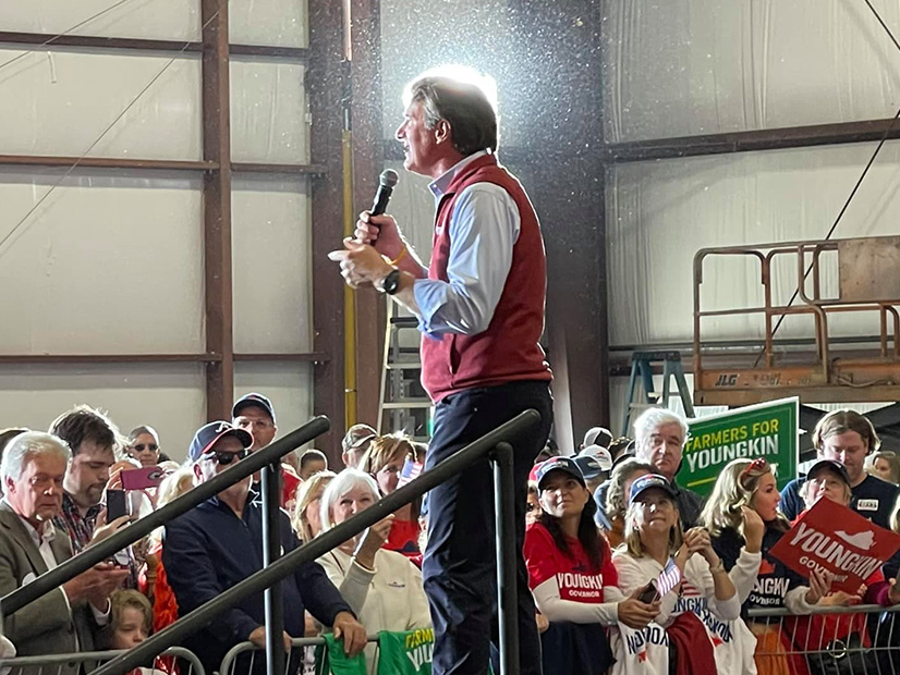 Governor-elect Glenn Youngkin campaigns in Richmond on Nov.1