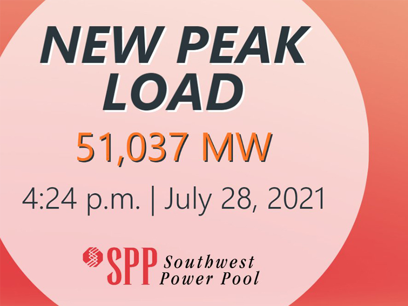SPP set a new demand peak this summer.