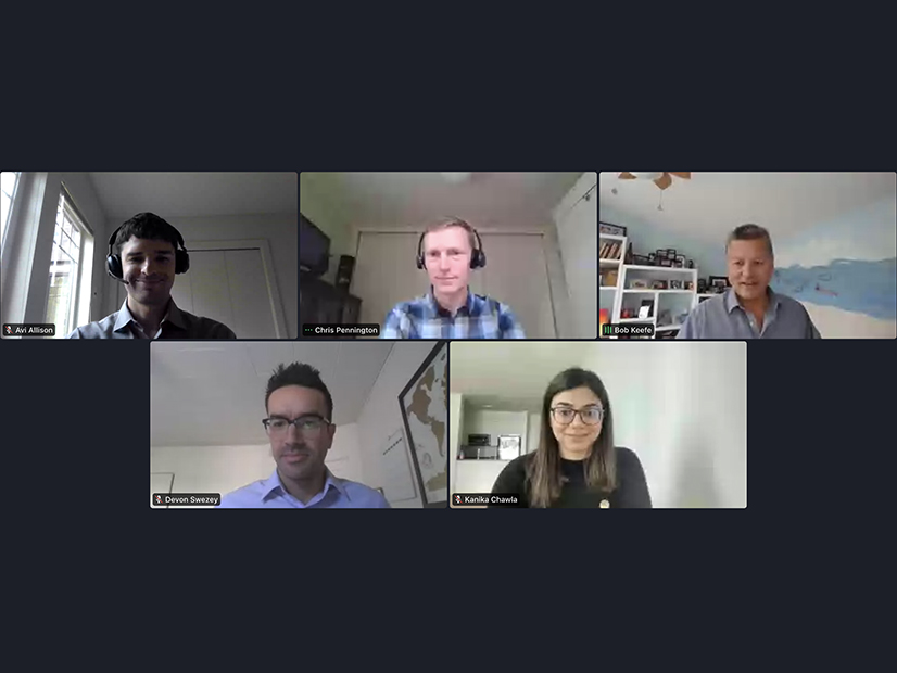 Clockwise from top left: Avi Allison, Microsoft; Chris Pennington, Iron Mountain; Bob Keefe, E2; Kanika Chawla, Sustainable Energy for All; and Devon Swezey, Google.