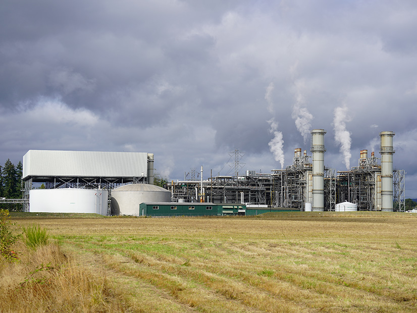 The U.S. Department of Energy is concentrating investments in demonstration projects that show the cost of capturing CO2 at natural gas power facilities like the Chehalis plant seen here to help inform policy.