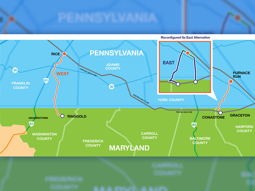 <p>Transource's proposed alternative plan for the eastern segment of its Independence Energy Connection project<br><br></p>