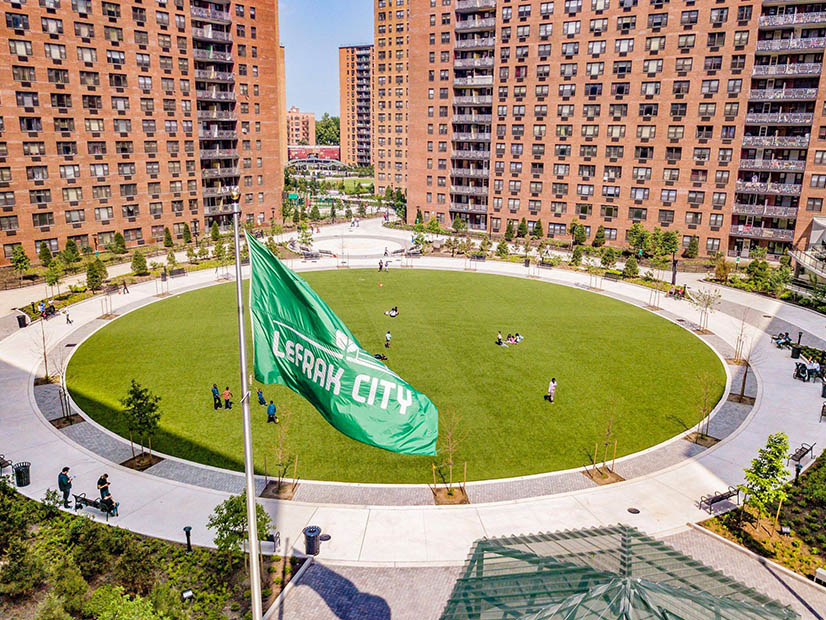 LeFrak City in Queens was a prime location for testing electrification and thermal energy networks.