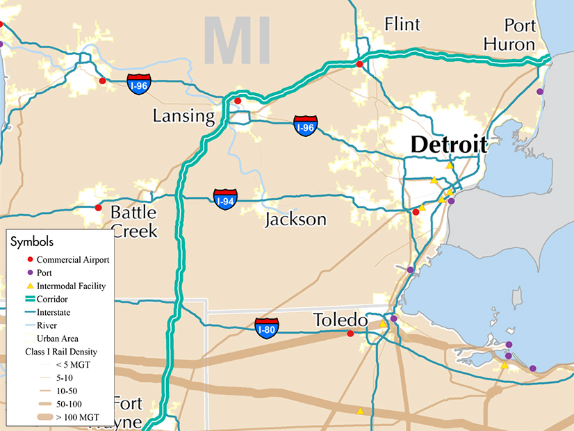 Interstate 69, referred to by some as the "NAFTA superhighway," is intersected by I-94 and two other East-West interstates between Indianapolis and the Canadian border at Port Huron, Mich.