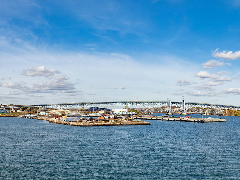 The New London State Pier, seen here, is central to Connecticut's offshore wind buildout, which needs proper transmission planning to succeed, according to Conn. Department of Energy and Environmental Protection Commissioner Katie Dykes.