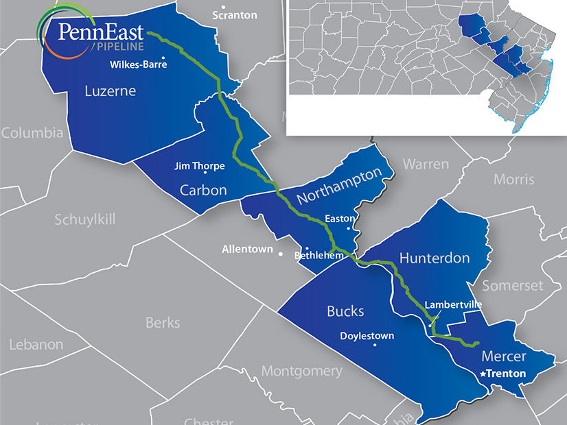 The proposed PennEast pipeline would have delivered shale gas from Pennsylvania into New Jersey.