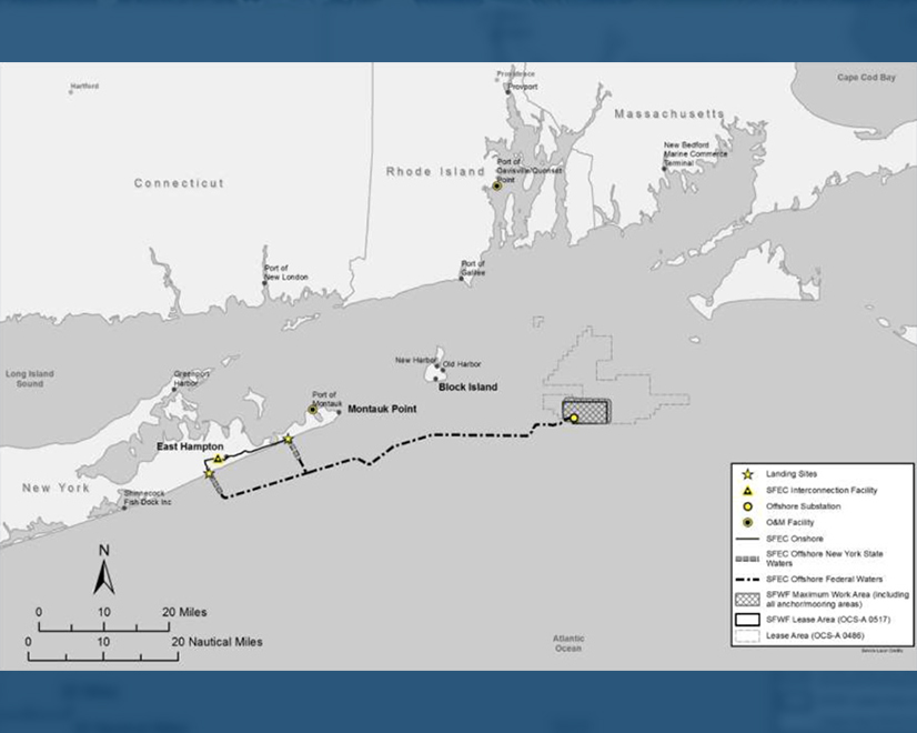 South Fork Wind Farm project map. South Fork Wind Farm project map.