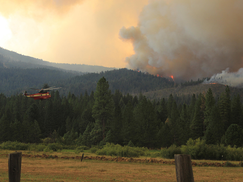 Helicopters are being used to provide water, retardant, imaging and supplies in the battle against the Dixie Fire.