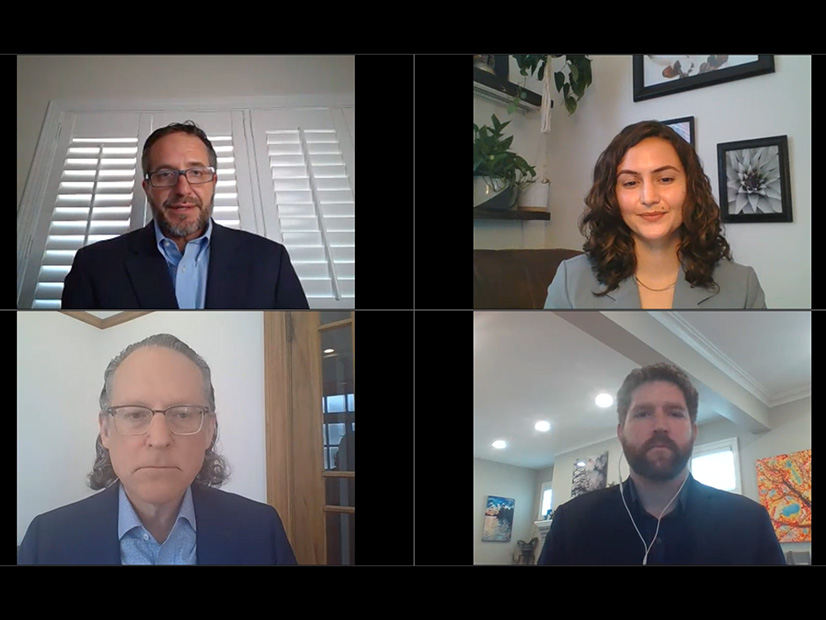 <span style="color: rgb(65, 65, 65); font-family: sans-serif; font-size: 14px; font-style: normal; font-variant-ligatures: normal; font-variant-caps: normal; font-weight: 400; letter-spacing: normal; orphans: 2; text-align: left; text-indent: 0px; text-transform: none; white-space: normal; widows: 2; word-spacing: 0px; -webkit-text-stroke-width: 0px; background-color: rgb(255, 255, 255); text-decoration-thickness: initial; text-decoration-style: initial; text-decoration-color: initial; display: inline !important; float: none;">From left to right: </span>Todd Snitchler, Electric Power Supply Association; Lindsay Walter, Third Way; Arne Olson, E3; Devin Hartman, R Street Institute