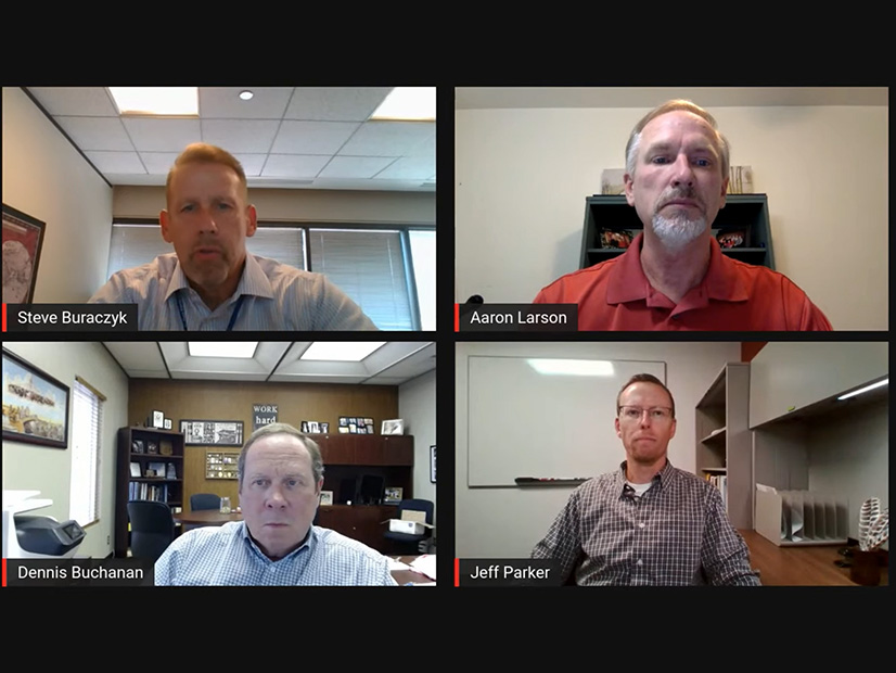 Clockwise from top left: Steven Buraczyk, El Paso Electric; Aaron Larson, POWER Magazine; Jeff Parker, Salt River Project; Dennis Buchanan, Xcel Energy.