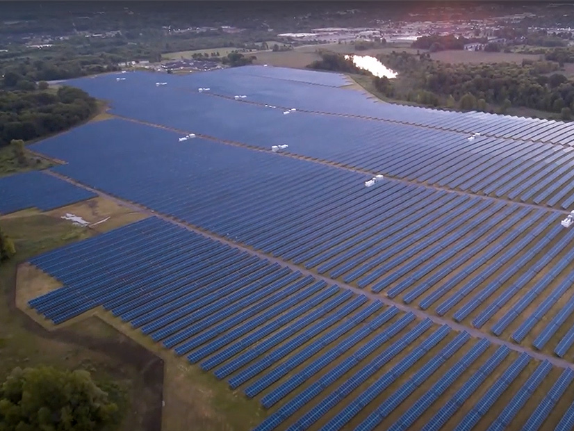 DTE Energy's Lapeer Solar Farm includes almost 200,000 solar panels over 250 acres.