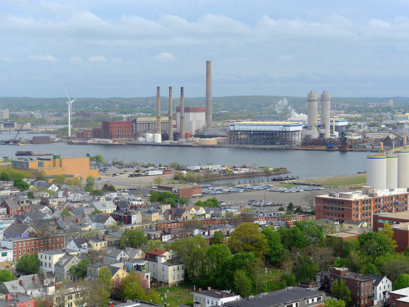Mystic Generating Station, on the Mystic River in Everett, Mass.