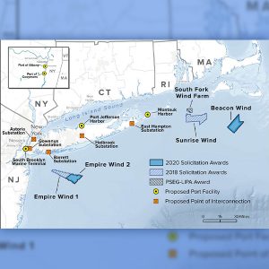 Overview of active New York offshore wind development
