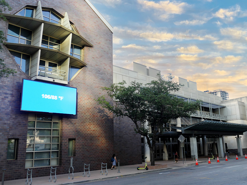 Weather forecast at Austin's Convention Center Tuesday morning