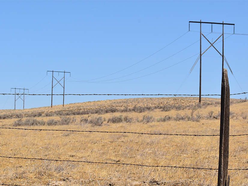 BPA transmission line in Umatilla County, Ore.