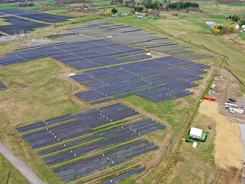 Grissom Solar, a large solar array near Johnstown, N.Y. Grissom Solar, a large solar array near Johnstown, N.Y.