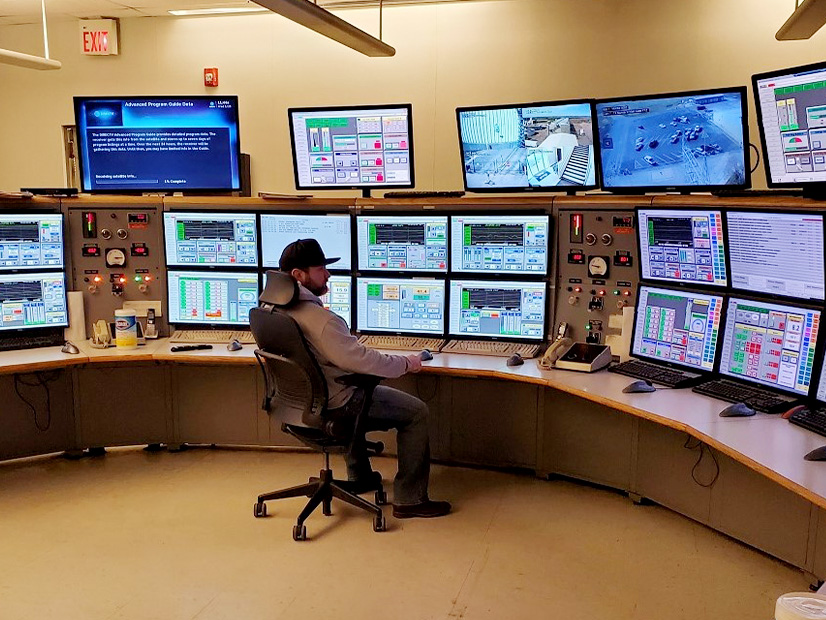 An Xcel Energy control room