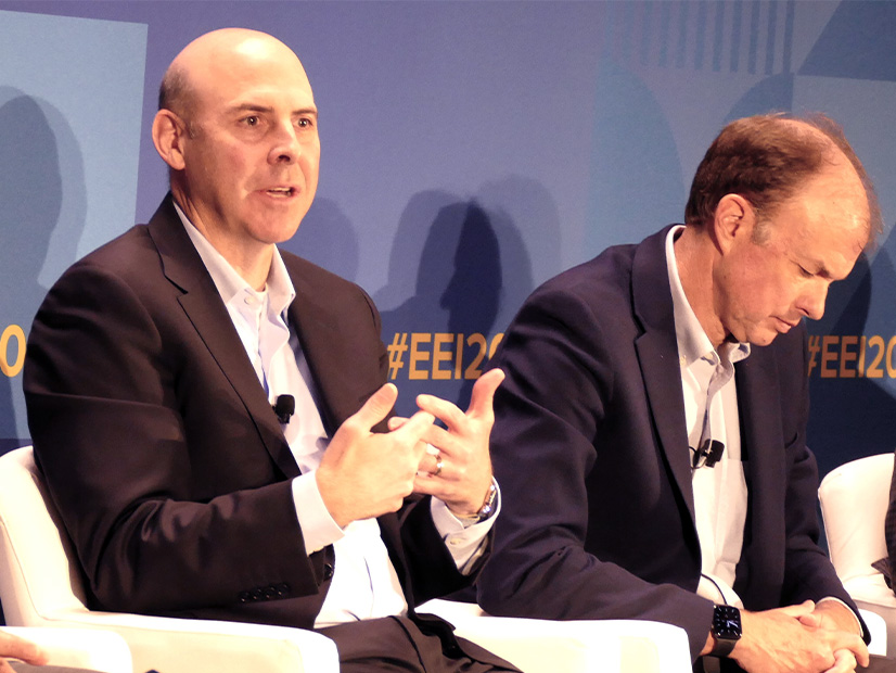 Entergy CEO Drew Marsh (left) at June's EEI Conference.