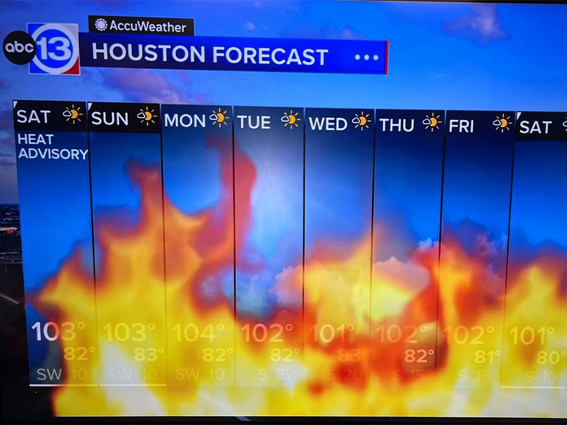 Houston weatherman's forecast for the week. 