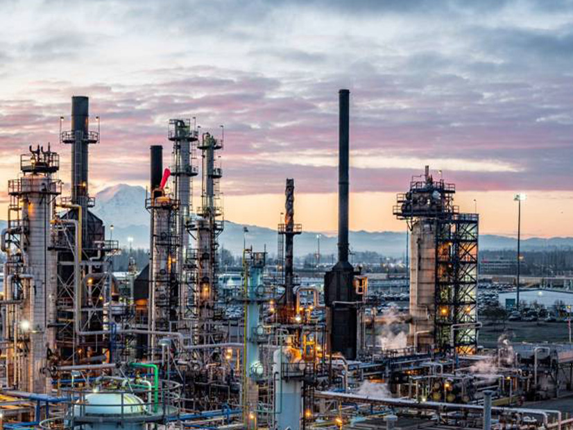 Washington oil refineries, like this one in Tacoma, are subject to the state's cap-and-trade program, which critics blame for high gasoline prices.