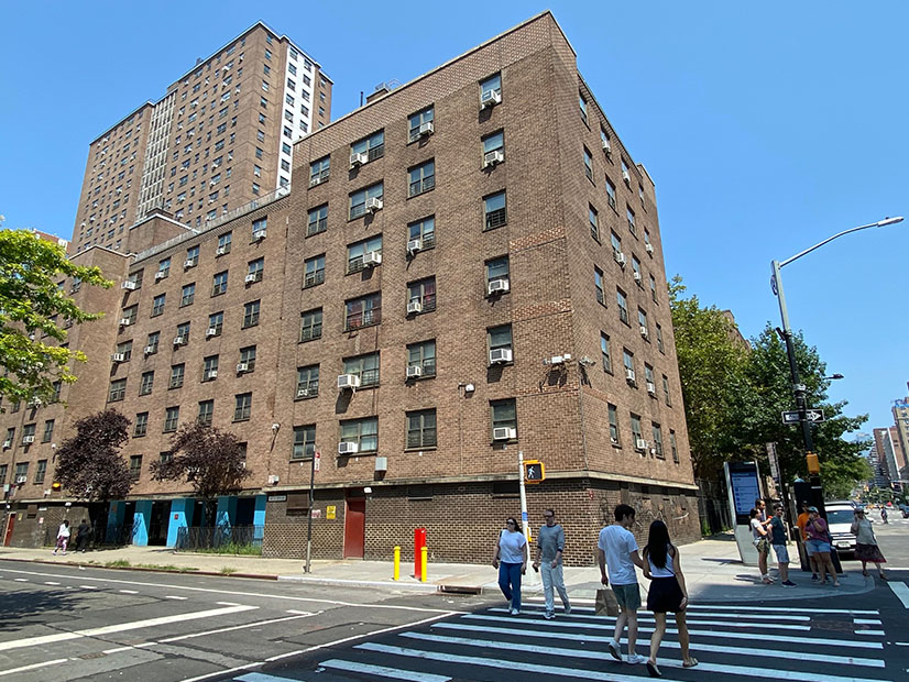 The Fulton Houses public housing complex in New York City is one of the sites proposed for thermal energy network pilot projects.