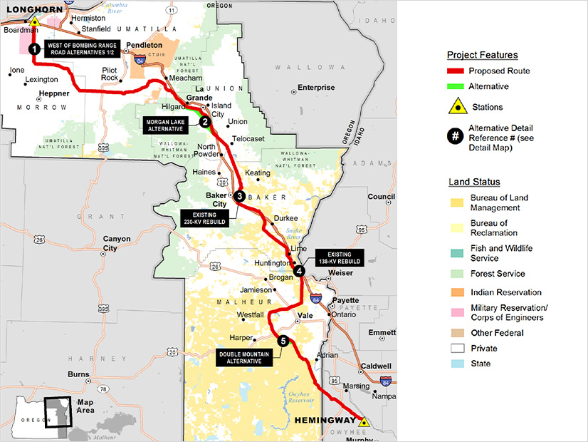 Boardman to Hemingway transmission line project