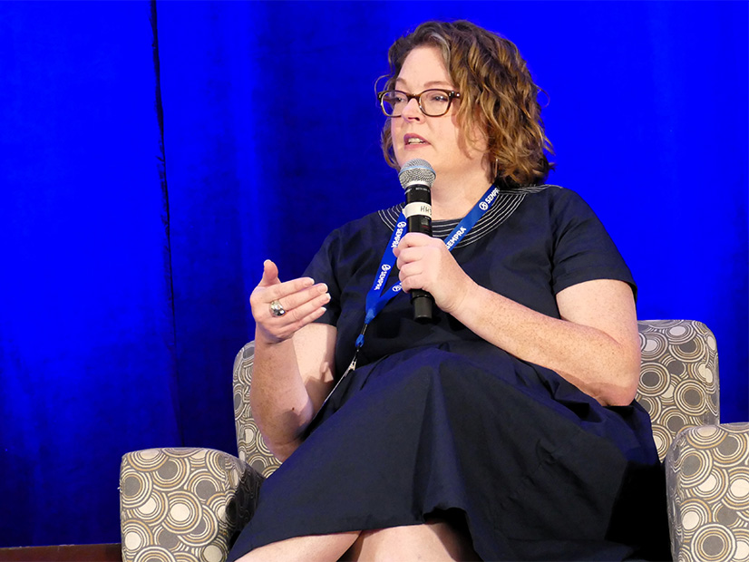 ERCOT IMM Carrie Bivens participates in panel discussion during recent Gulf Coast Power Association conference.