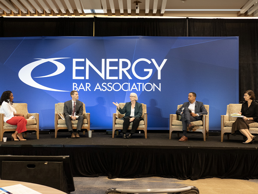 From left: Wilkinson Barker Knauer Partner Nikki Hall White, Maryland People's Counsel David Lapp, Washington Utilities and Transportation Commission Ann Rendahl, D.C. PSC Chair Emile Thompson and ThompsonMcMullan Director Cliona Robb at the EBA Mid-Year Forum