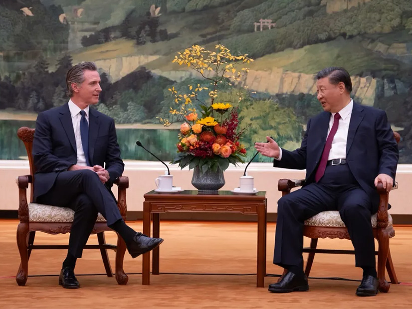 California Gov. Gavin Newsom met with Chinese President Xi Jinping in Beijing on Oct. 25 to discuss climate action, economic development, human rights and other issues.