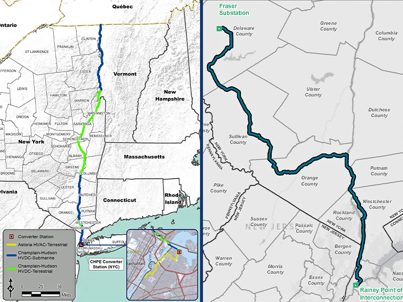 The Champlain Hudson Power Express and Clean Path New York HVDC projects hold New York's two TIER 4 REC contracts.