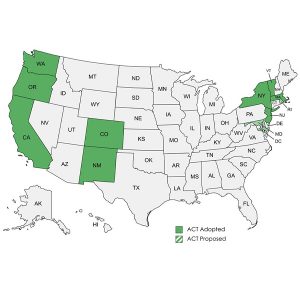 Nine states so far have adopted the Advanced Clean Trucks regulation, and at least two others are close to doing so.