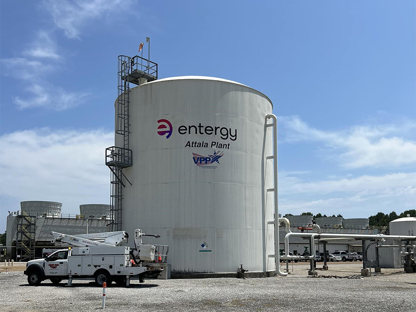 Entergy Mississippi's Attala natural gas plant in Sallis, Miss.