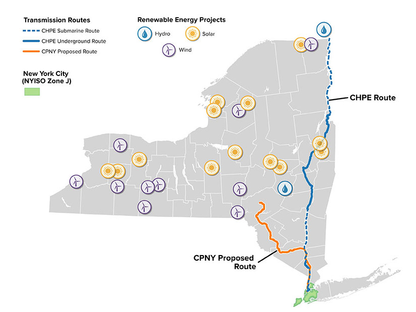 The Clean Path NY Project would be the first internal controllable line within the New York Control Area.
