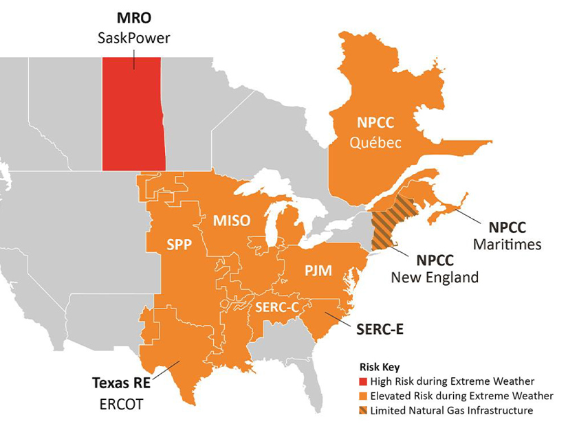 NERC's Winter Reliability Assessment concluded that large portions of the North American electric grid are at high or elevated risk of energy shortfalls this winter.