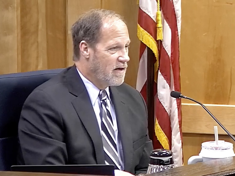 Commissioner Jimmy Glotfelty argues against energy storage rule change.