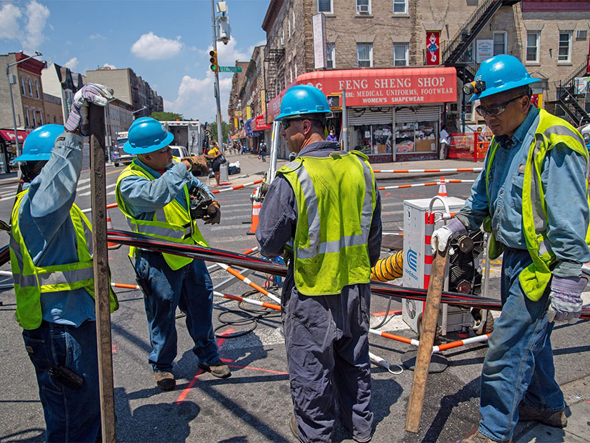Con Edison crews work on underground infrastructure in New York City.