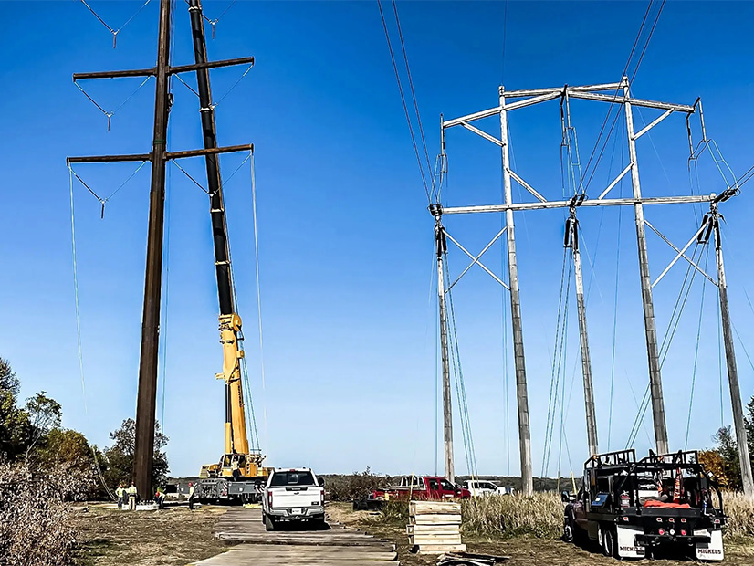 Construction of the Huntley-Wilmarth transmission line project in Minnesota