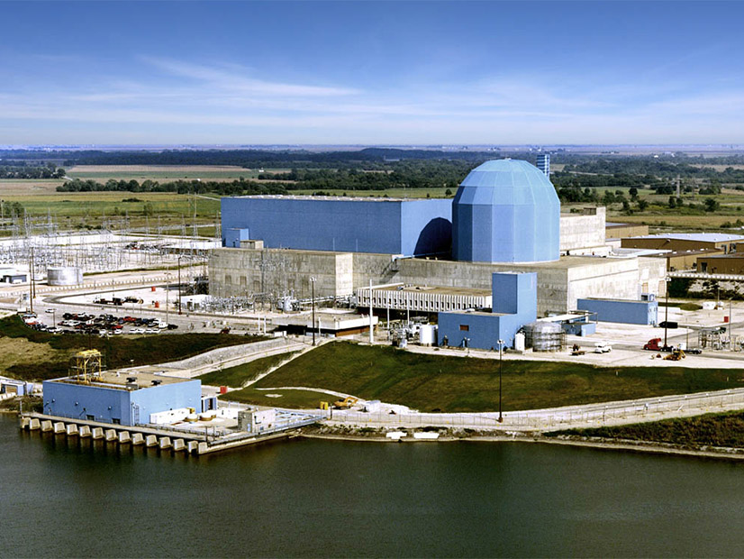 Constellation's nuclear power plant in Clinton, Ill., is shown. The company on Feb. 27 reported strong 2023 earnings and projected strong growth in large part due to its nuclear fleet.