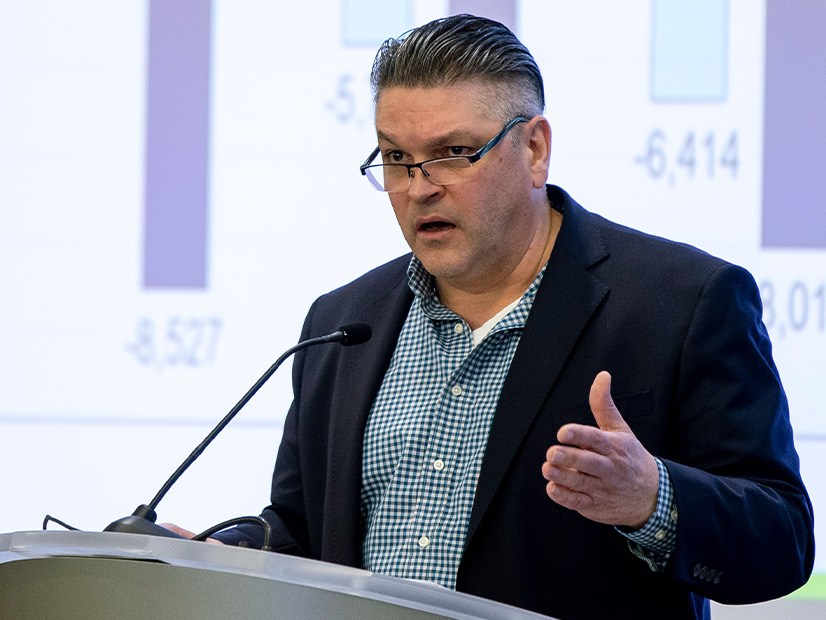 PJM's Joe Ciabattoni presents data about grid performance during the January 2024 winter storm to the Market Implementation Committee on Feb. 7.