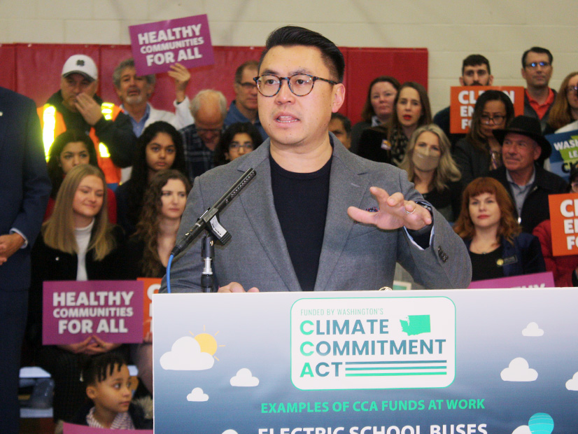 Sen. Joe Nguyen sponsored the bill to link Washington's cap-and-trade system with that shared by California and Quebec.