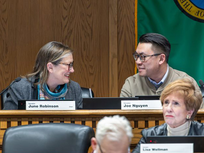 Washington state senators June Robinson and Joe Nguyen.