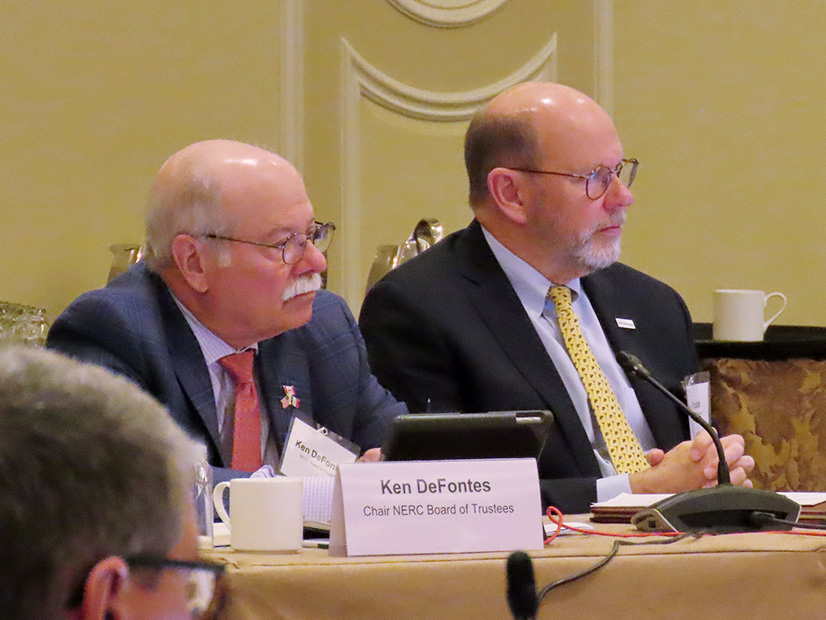 NERC Board Chair Ken DeFontes with CEO Jim Robb NERC Board Chair Ken DeFontes with CEO Jim Robb