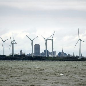 Wind turbines near Buffalo, N.Y.