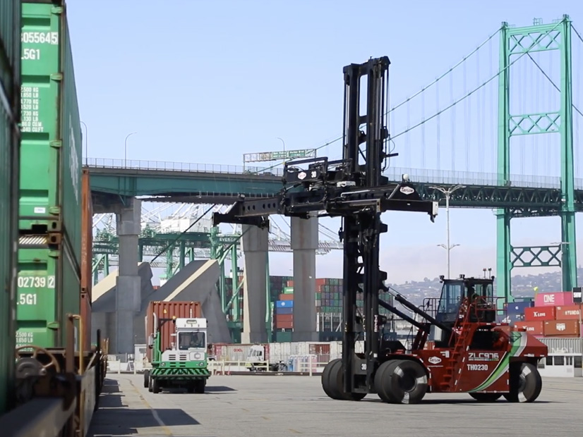 The first zero-emission top handlers were rolled out at the Port of Los Angeles in 2020.
