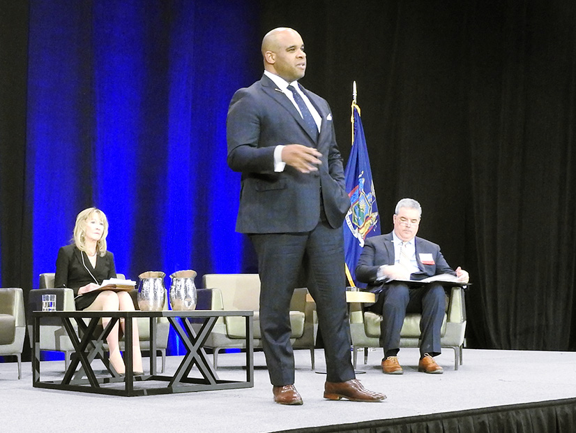 FERC Chair Willie Phillips speaks at IPPNY's 38th annual Spring Conference in Albany, N.Y.