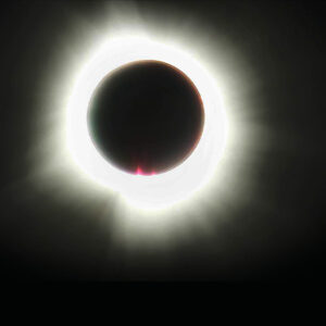 The total eclipse as viewed from Indianapolis
